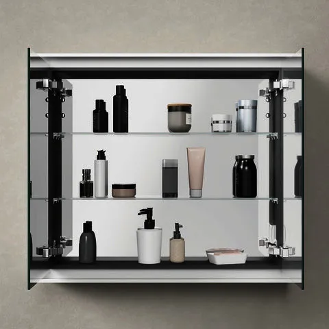 Duravit L-Cube SPS 800x155x700mm, Version: Sensor, Anzahl Türen: 2