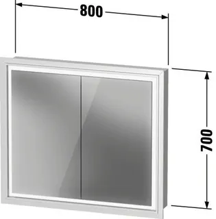 Duravit L-Cube SPS 800x155x700mm, LED, Weiß – Bild 3