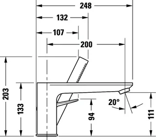 Duravit Wave 3-Loch Wannenarmatur Keramikmischsystem, Chrom HG – Bild 2