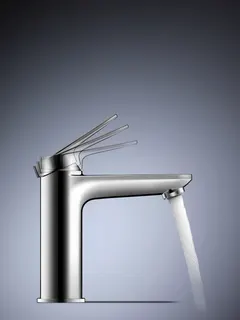 Duravit Wave Einhebel-Waschtisch-Mischer M,FreshStart ohne Zugstange, Chrom HG – Bild 2