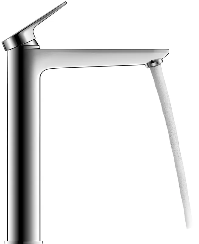 Duravit Wave Einhebel-Waschtisch-Mischer XL ohne Zugstange, Chrom HG