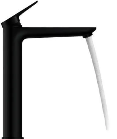 Duravit Wave Einhebel-Waschtisch-Mischer XL ohne Zugstange, Schwarz Matt