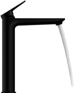 Duravit Wave Einhebel-Waschtisch-Mischer XL ohne Zugstange, Schwarz Matt