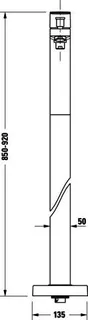 Duravit Manhattan Einh-Wannenmischer bodenst. Keramikmischsystem, Chrom HG
