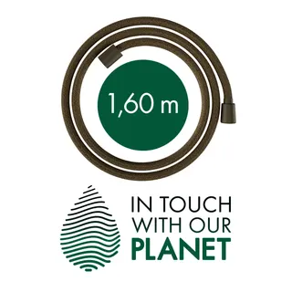 Hansgrohe Textilbrauseschlauch Designflex Planet Edition 1600mm Sand recycelt – Bild 3