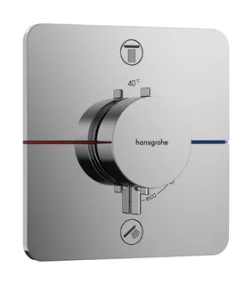 Hansgrohe Thermostat UP ShowerSelect Comfort Q Fertigset 2 Verbraucher chrom