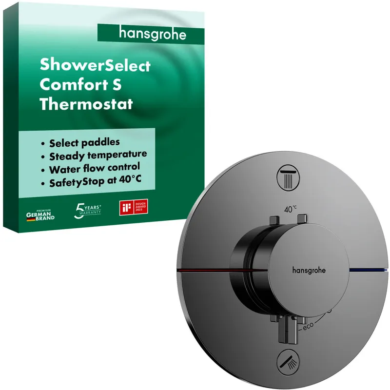 Hansgrohe Thermostat UP ShowerSelect Comfort S Fertigset 2 Verbraucher chrom