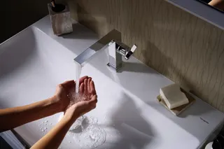 Hansgrohe WTM 110 Tecturis E Fine CoolStart ohne Ablaufgarnitur chrom – Bild 3