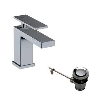 Hansgrohe WTM 80 Tecturis E CoolStart EcoSmart+ m. Zugstangen-Ablaufg. chrom – Bild 3