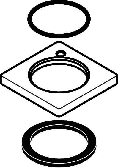 Hansgrohe Rosette 48/48 mm Metropol Waschtisch- mischer 100 MB