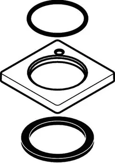 Hansgrohe Rosette 48/48 mm Metropol Waschtisch- mischer 100 MB
