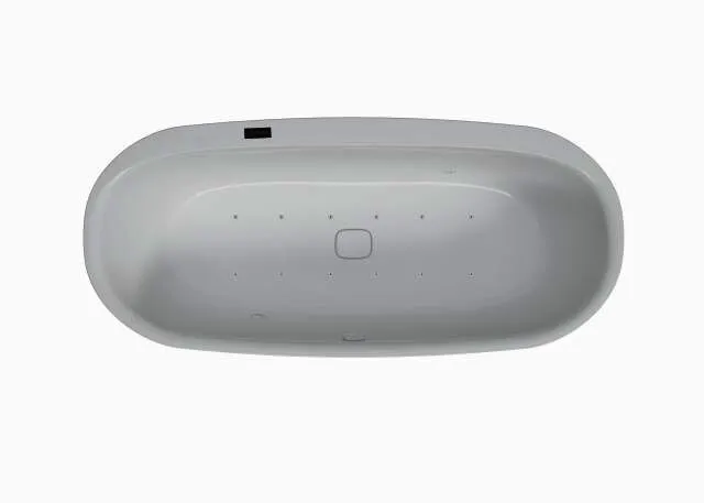 Hoesch WP iSensi Oval 1900x900 Monolith mit Überlauf, System iSensi Weiß
