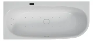Hoesch WP iSensi Eck 1600x750 links Befüllung Weiß, iSensi Syst., Motor links