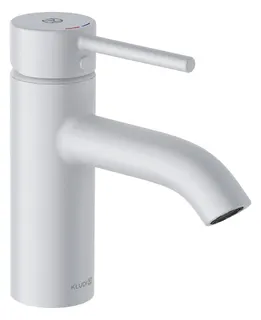 KLUDI BOZZ Waschtisch-EHM 75mm mit Push Open Ablaufventil mattweiß