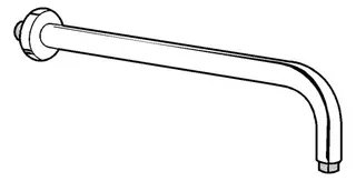 KLUDI A-QA Wand-Brausearm 400 mm mattweiß – Bild 3