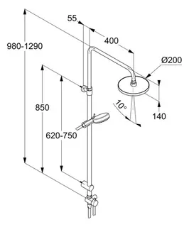 KLUDI-DIVE Dual Shower System Dive S 3S chrom – Bild 2