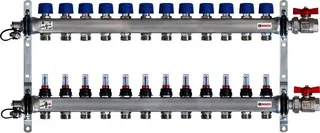 BOSCH Zubehör für Wohnungsstationen Edelstahlverteiler 12HK DFM 0-5l/min