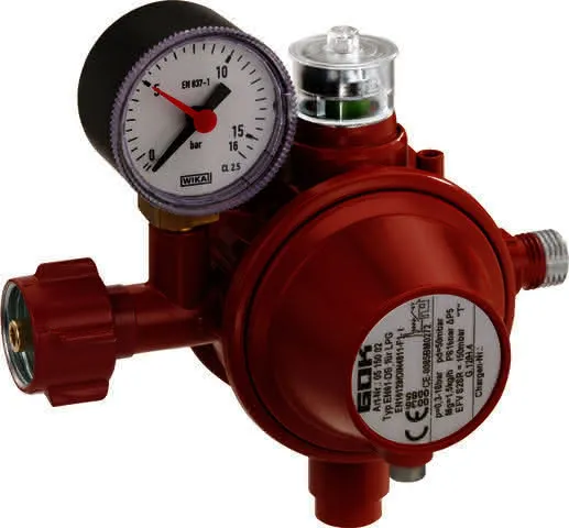 Gasregler EN61-DS 1,5kg/h 50mbar KLF x G1/4LH-KN TAE UEDS SBS Man.