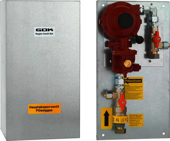 Regler-Set HAE-PR/NDR0516 12kg/h 50mbar G3/4UEM SAV PRV Kasten