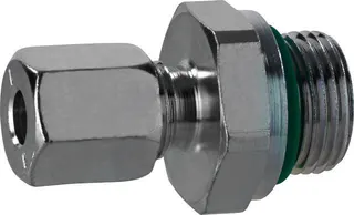 Verschraubung GELRB 12 x G3/8 kurz DL-MS mit O-Ring