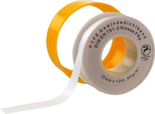 Teflonband 0,1mm, Rolle = 12 m