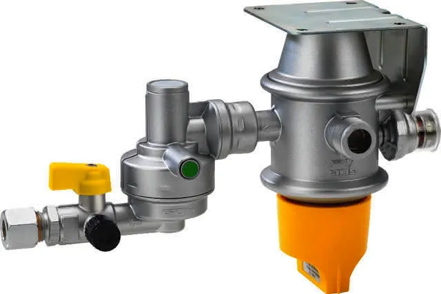 Caramatic DriveTwo hor. 30mbar 1,5 kg/h 2 x AG M20x1,5 x RVS10/8 CS-Pendel SV