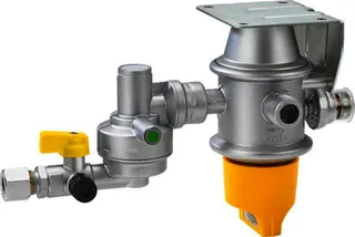 Caramatic DriveTwo hor. 30mbar 1,5 kg/h 2 x AG M20x1,5 x RVS10/8 CS-Pendel SV