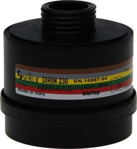 Mehrbereichskombifilter DIRIN 230 EN 143 87 A2 B2 E2 K2 Hg-P3 EKASTU