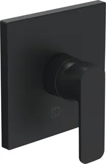 SCALIDO-Brausearmatur D2 Unterputz- Fertigmontageset Rosette eckig schwarz
