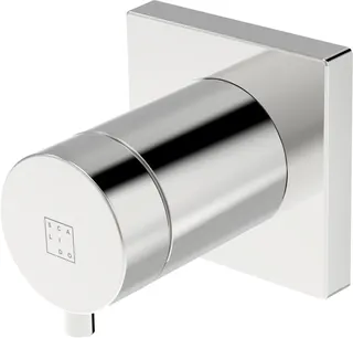 SCALIDO-3-Wege-Umstellung D3 Unterputz- Fertigset 3 Verbr, Rosette eckig verchr.