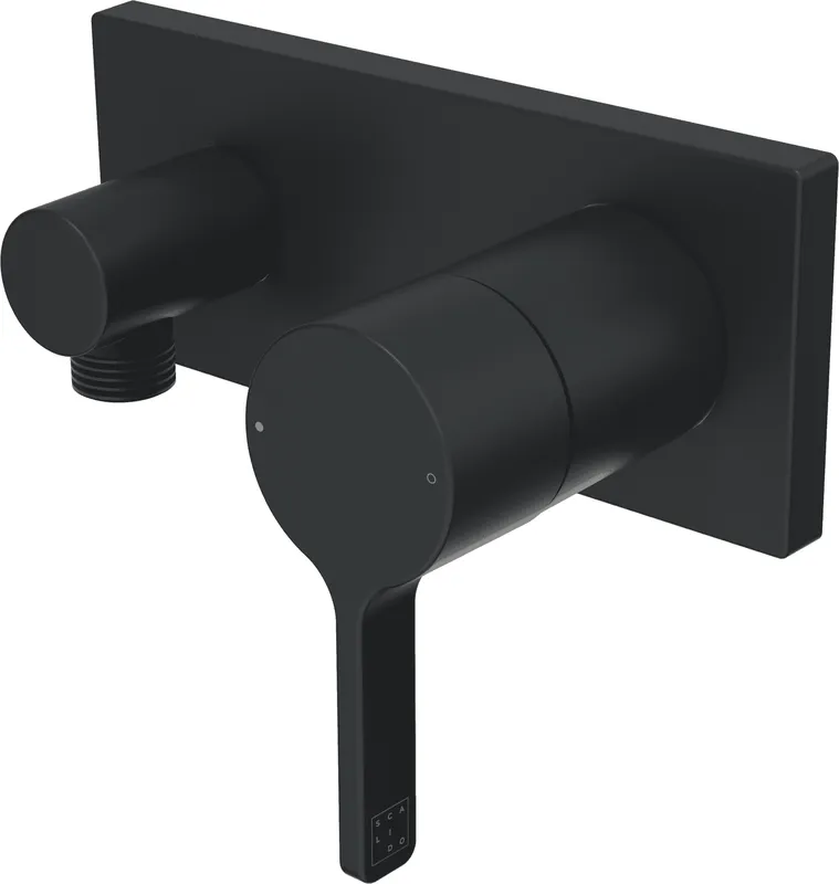 SCALIDO-Brausearmatur D3 Unterputz- Fertigset 1 Verbr WAB, Rosette eckig sw