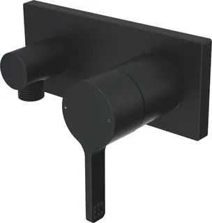 SCALIDO-Brausearmatur D3 Unterputz- Fertigset 1 Verbr WAB, Rosette eckig sw