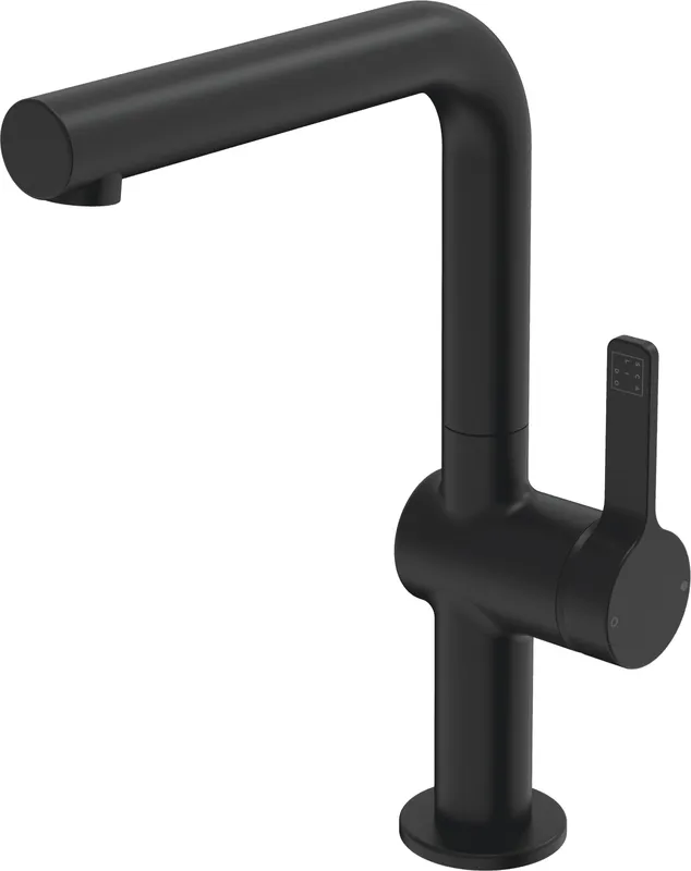 SCALIDO-Waschtischarmatur D3 L Attrappe seitlich Attrappe a. Acrylsockel schwarz