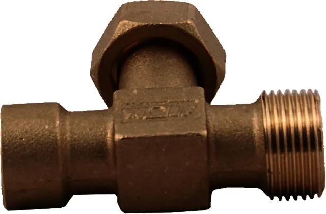 Wolf Fitting T-Stück 3/4"AG - 3/4"M - 1/2"IG