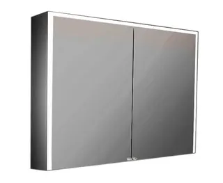 sanibel-Spiegelschrank ALU-PLUS A23 800x700x168mm LED-Beleuchtung 2-türig