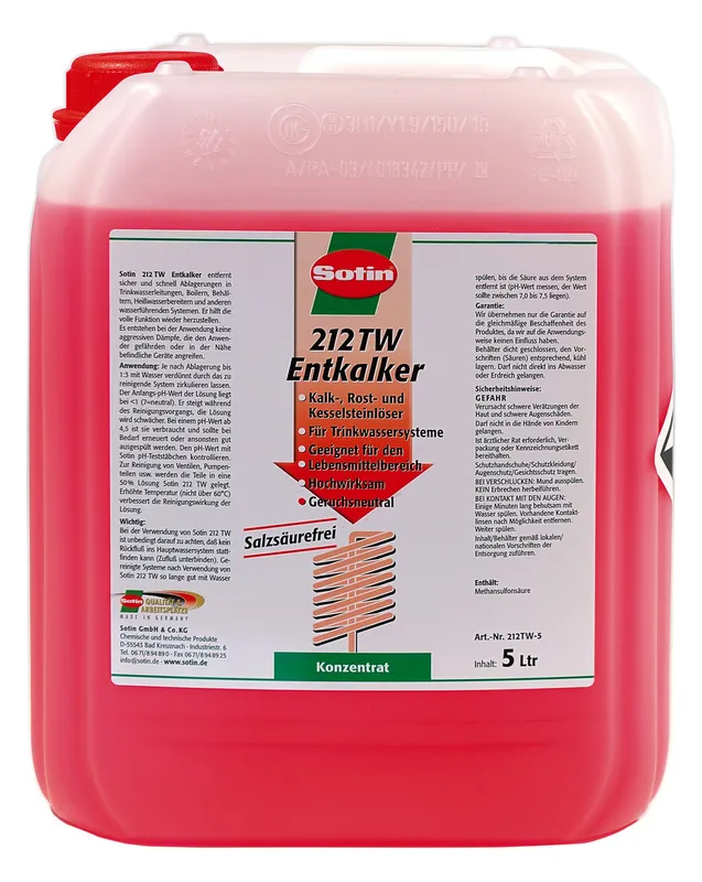 Sotin 212 TW Entkalker 5 ltr Kanister
