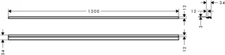 Hansgrohe Wandprofil RainTurn verstellbar – Bild 5