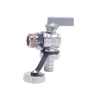 comfort-KFE-Kugelhahn bleifrei Eckform Trinkw. selbstdichtend DN 15(1/2") Ms/vc