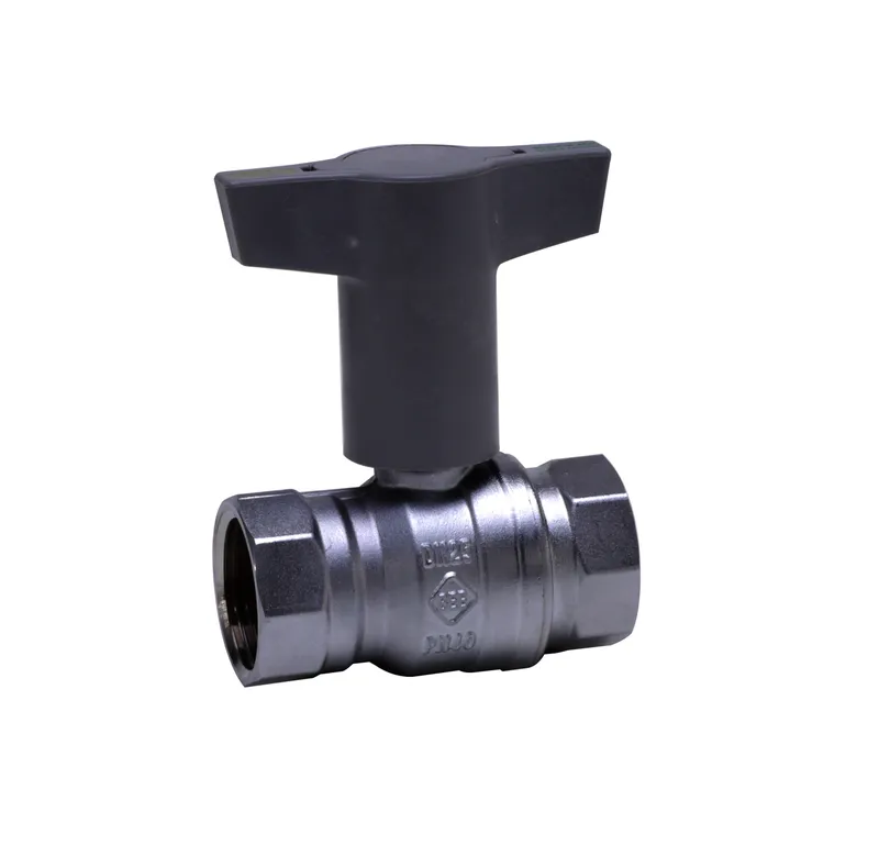 comfort-Kugelhahn Universal bleifrei Gas u. Trinkw. DN 8 (1/4") Iso-T-Griff Ms/vc