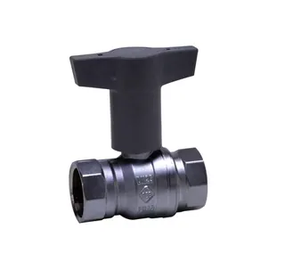 comfort-Kugelhahn Universal bleifrei Gas u. Trinkw. DN 50 (2") Iso-T-Griff Ms/vc