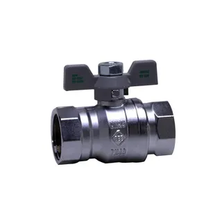 comfort-Kugelhahn Universal bleifrei Gas und Trinkw. DN15(1/2") Flügelgriff Ms/vc