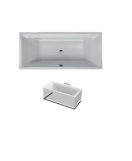 BH 180 Duo Plus V weiß Badewanne mit Schürze 3-seitig