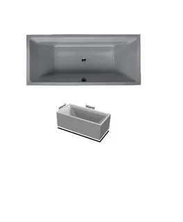 BH 180 Duo Plus VL weiß Badewanne mit Schürze 2-seitig