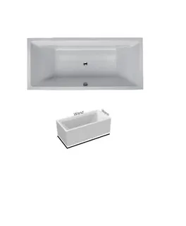 BH 180 Duo Plus VR weiß Badewanne mit Schürze 2-seitig
