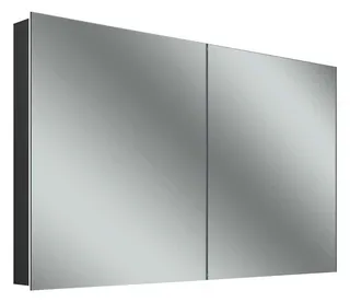 Schneider Spiegelschrank ALC2 130/2/TW, schwarz matt, RW Spiegel