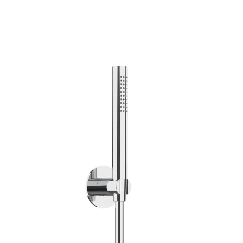 LIVING SPA Wannenset Halter 70 rund Stabhandbrause 1250mm Chrom