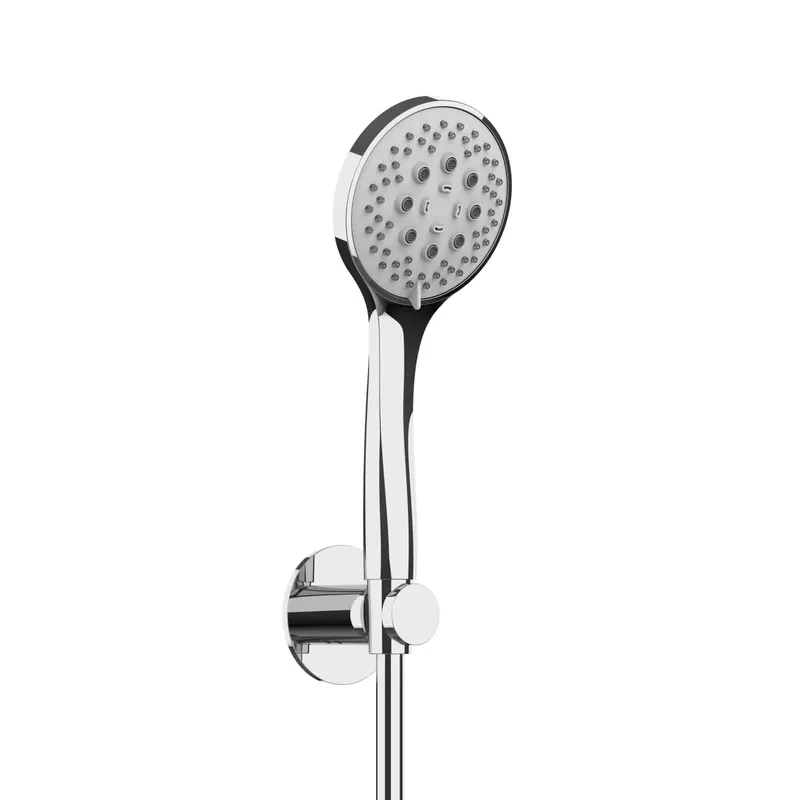 LIVING SPA Wannenset Halter 70 rund Handbrause 100mm Multi 1250mm Chrom