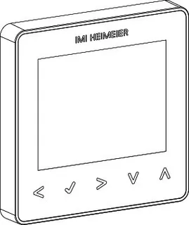HEIMEIER neoStat V2 Raumthermostat 230 V, Smart Home, silber