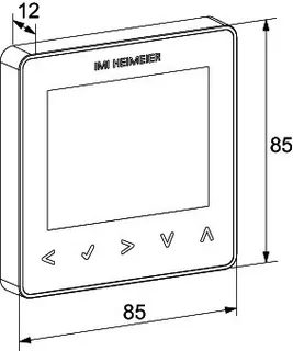 HEIMEIER neoStat V2 Raumthermostat 230 V, Smart Home, silber – Bild 4