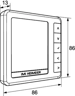 HEIMEIER HM-PRT Raumthermostat programmierbar, 230 V, weiß – Bild 4